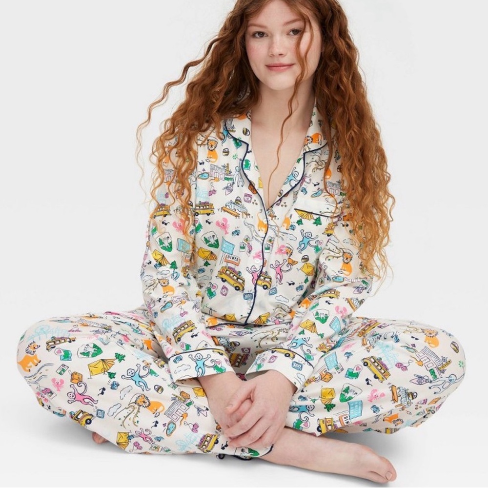 Women's Roadtrip 
Pajama Set Blue/Yellow/Pink - Roller
Rabbit x Target XXS